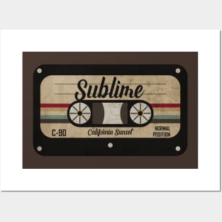 California Sunset Cassette Posters and Art